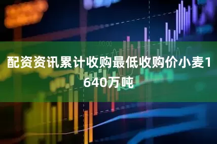 配资资讯累计收购最低收购价小麦1640万吨